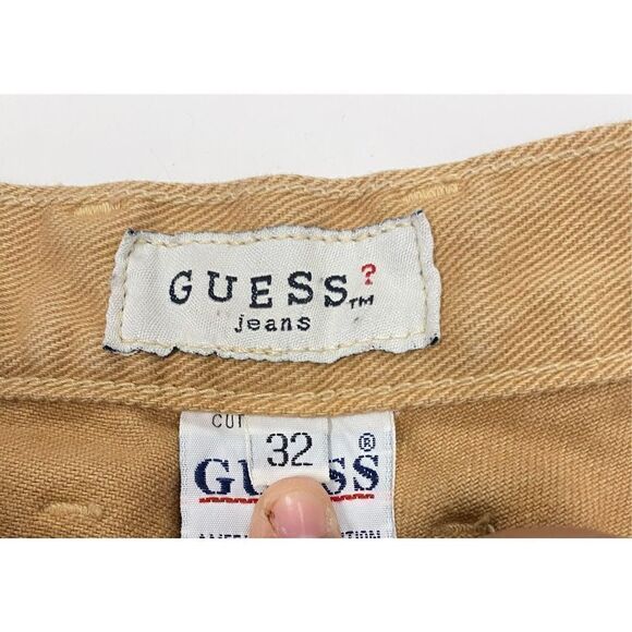 Vintage Tan Guess Denim Jeans - Picture 9 of 9